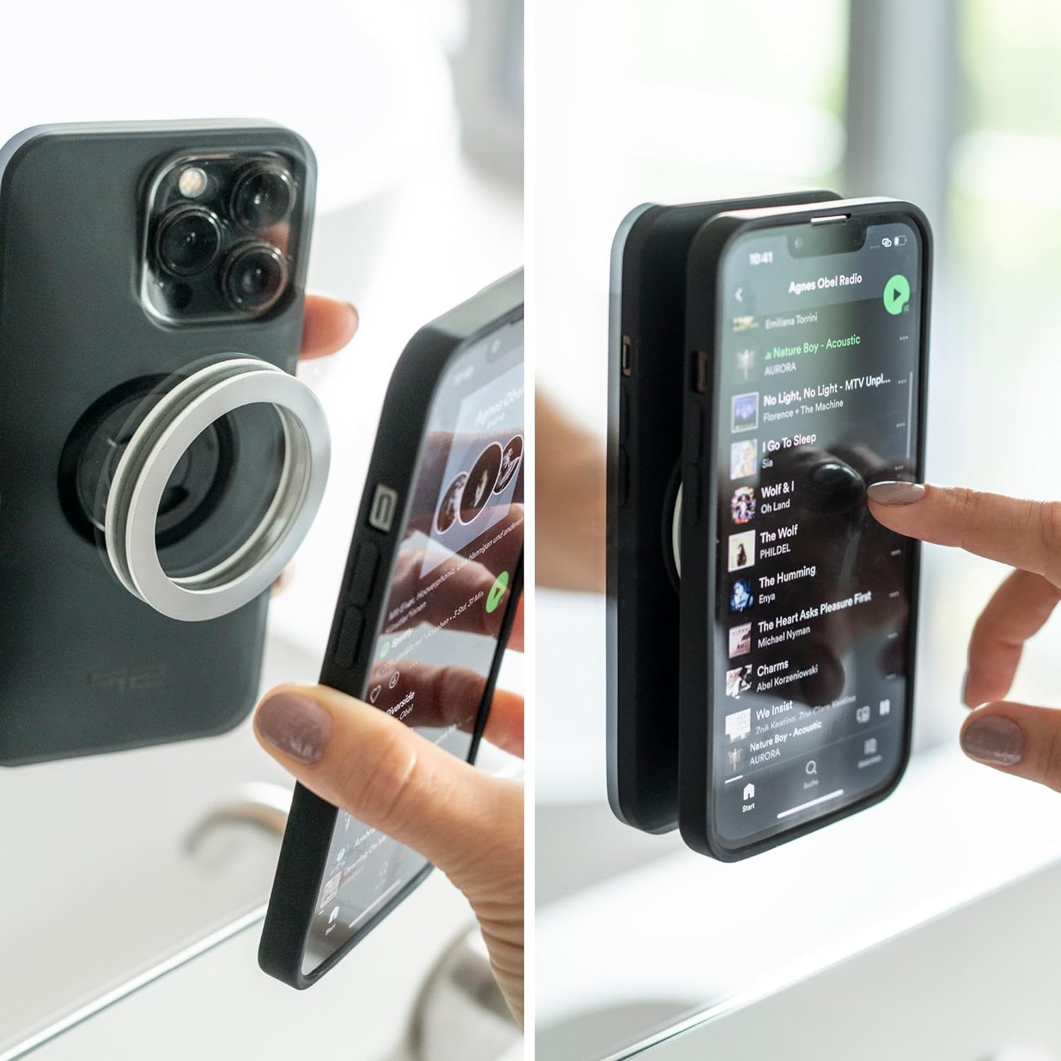 Detalle de SP Connect Micro Stem Bundle SPC+ pour Samsung S20 Ultra : support vélo guidon + fixation magnétique