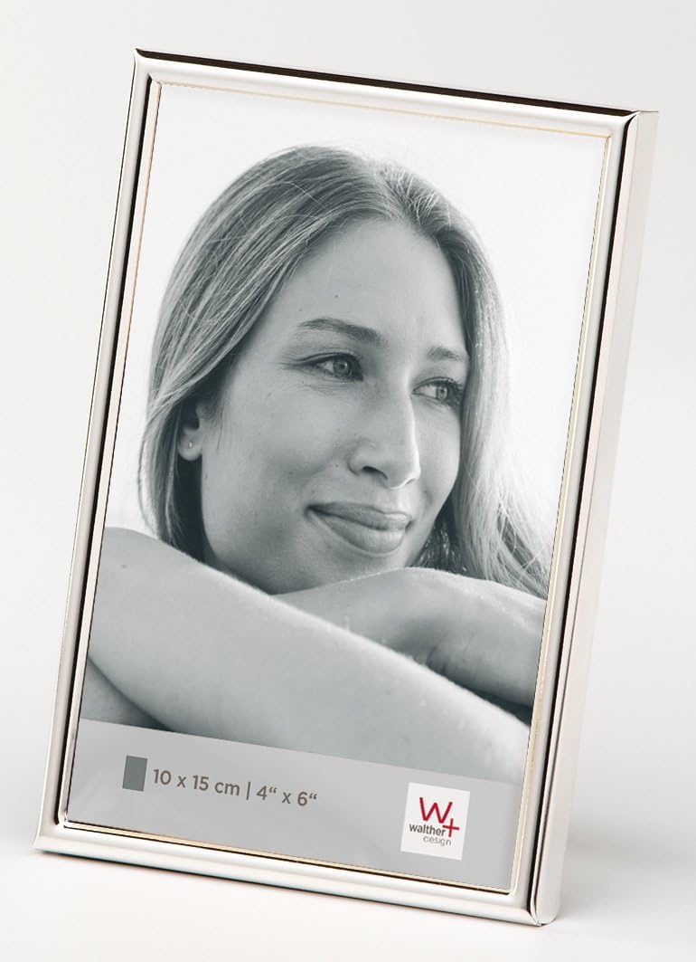 Detalle de walther design Cadre Photo Argent Chloé Portrait WD313S – 13 x 13 cm