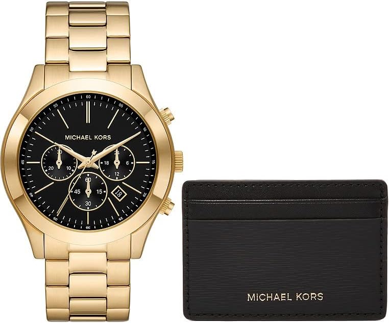 Detalle de Michael Kors MK1076SET montre homme en acier inoxydable doré
