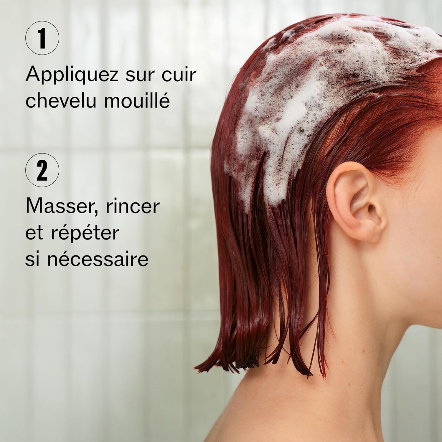 Detalle de Wella Professionals ULTIMATE COLOR Shampoing Étape 1 sans sulfate pour cheveux colorés – cuir chevelu apaisé