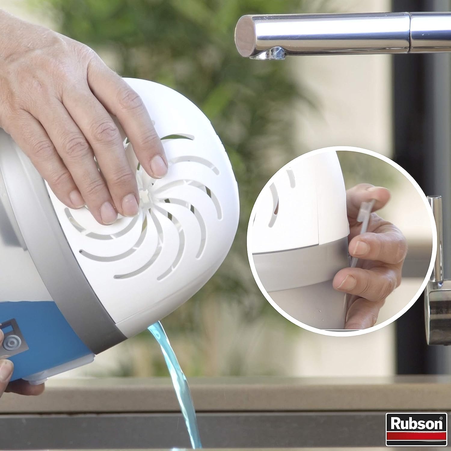 Detalle de Rubson AERO 360° Pure Tab – Recharge absorbeur d’humidité anti-odeur (6 x 450 g)