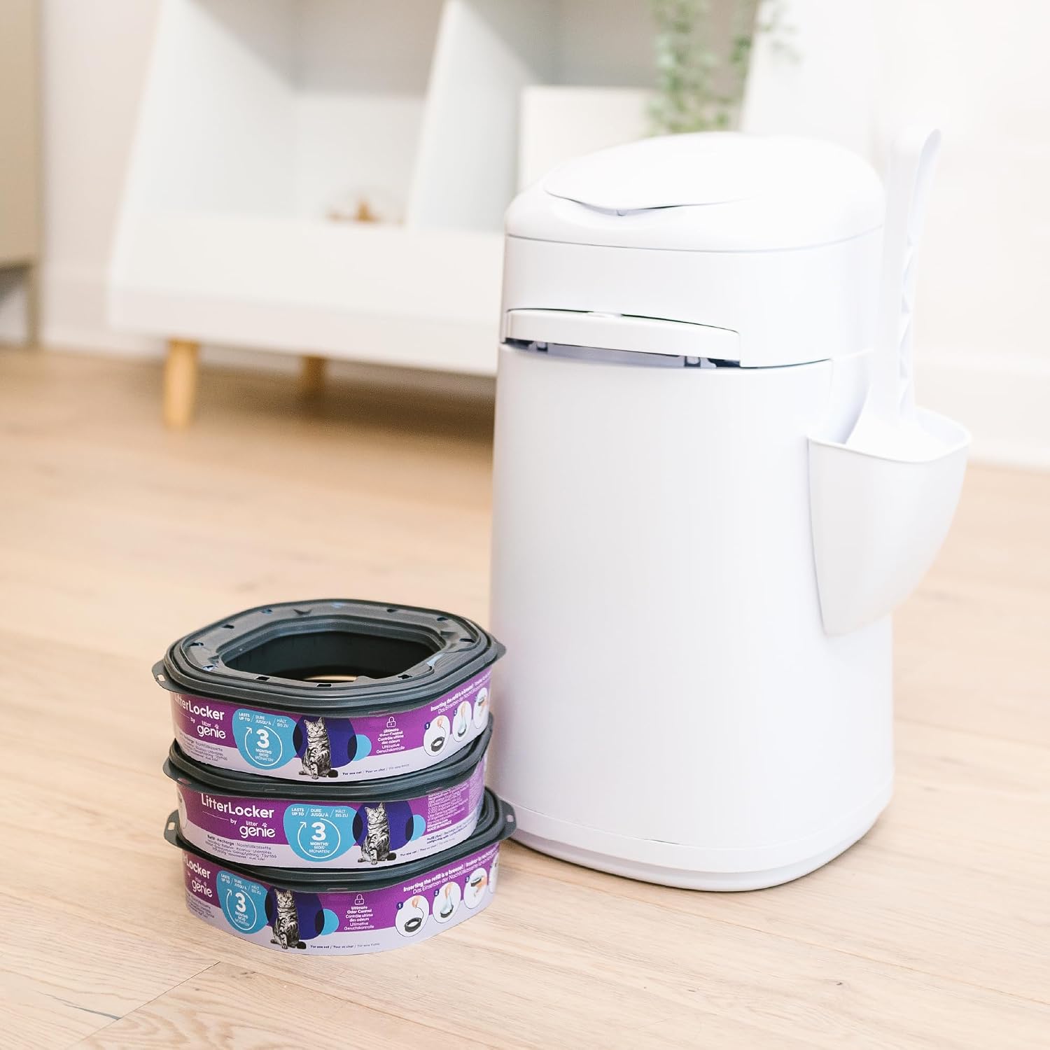 Thumbnail 6 de Litter Genie Lot de 3 recharges XL super capacité octogonales pour poubelle LitterLocker et Fashion