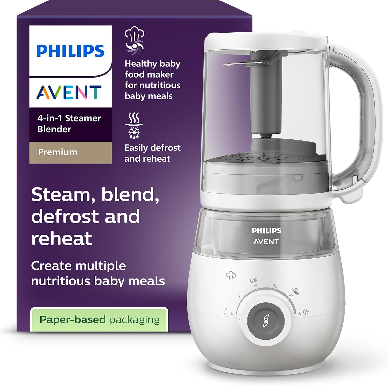 Detalle de AVENT SCF883/01 robot cuiseur vapeur 1 L 🍲