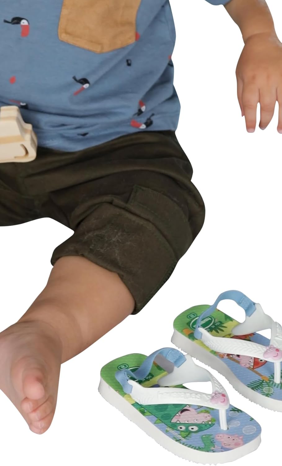 Detalle de Havaianas Baby Peppa Pig – tongs unisex bébé blanches