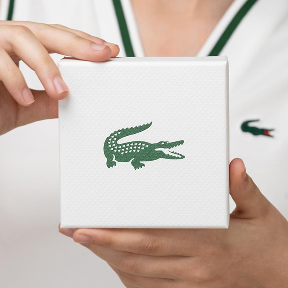 Detalle de Lacoste Collier Pendentif Homme en acier inoxydable – finition argent ou doré (Collection ARTHOR)