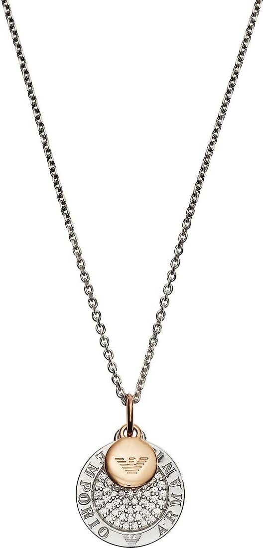 Detalle de Emporio Armani Collier en argent sterling pour femme avec fermoir mousqueton