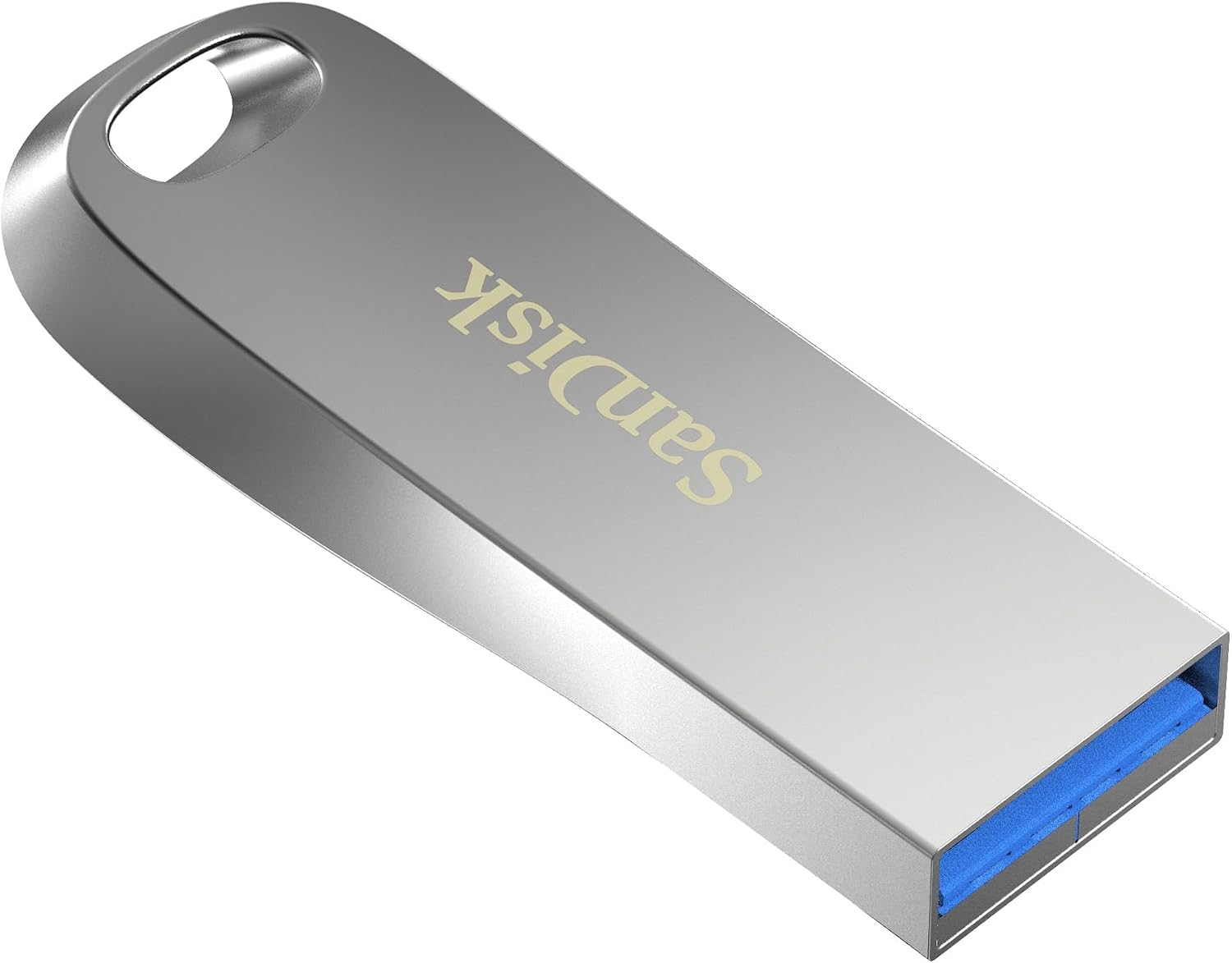 Detalle de SanDisk Ultra Luxe 1 To — clé USB Type-A métallique avec lecture jusqu’à 400 Mo/s, mot de passe et RescuePRO Deluxe