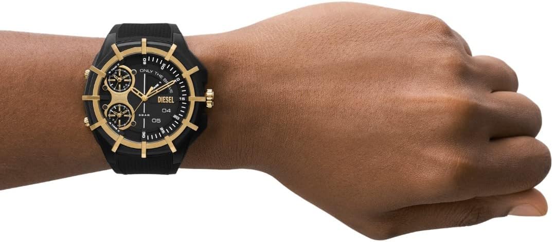 Detalle de Diesel Double Up Watch for Men – Montre homme noir, boîtier 51 mm
