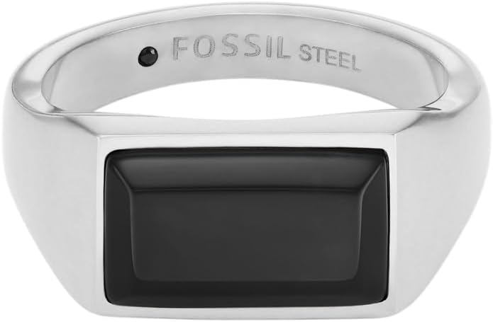 Detalle de Fossil Bagues chevalières en acier inoxydable pour hommes
