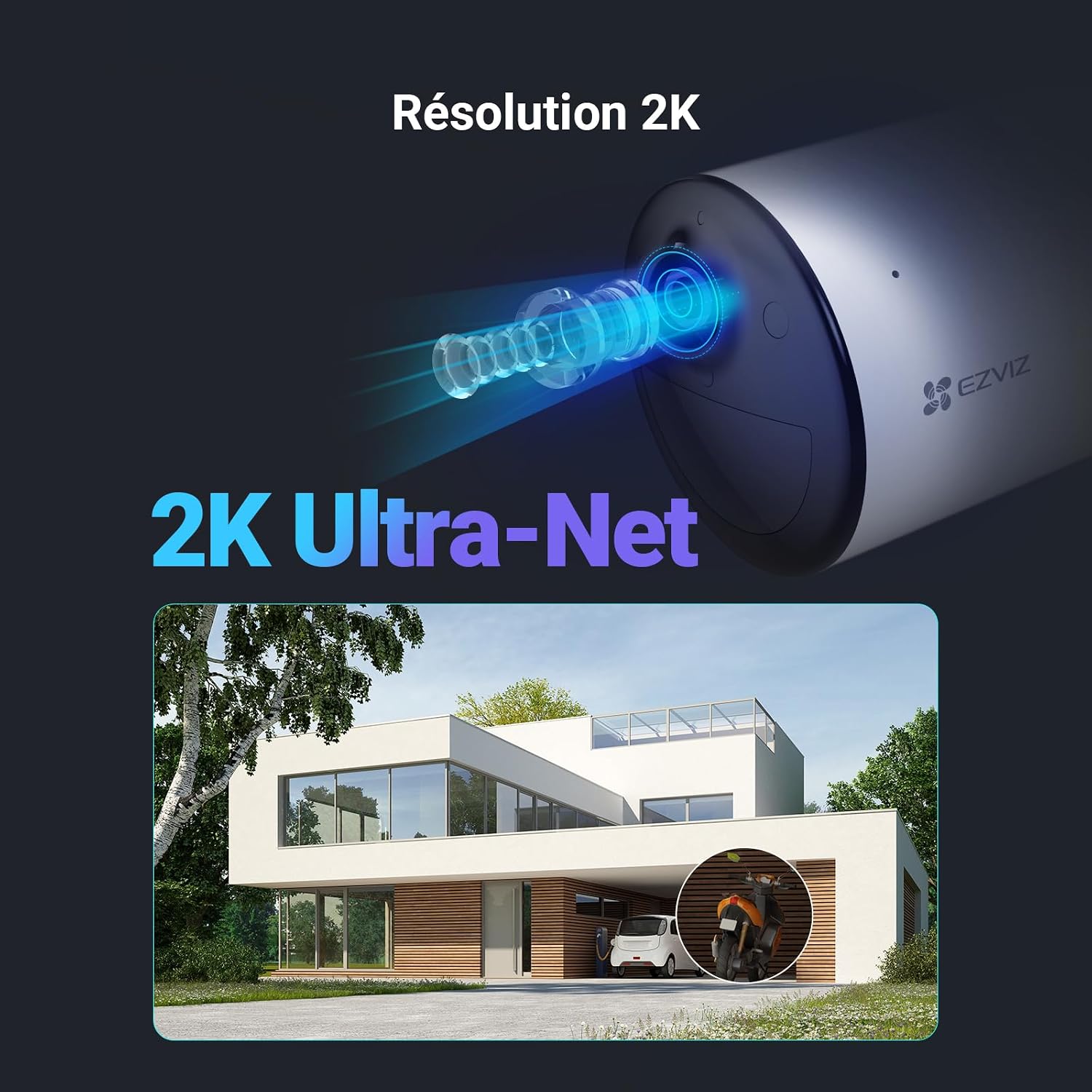 Detalle 2 de EZVIZ CB3 Caméra 2K extérieure