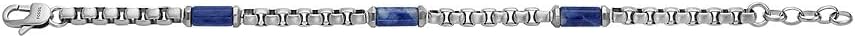 Detalle 2 de Fossil bracelet homme en acier inoxydable à fermeture mosqueton, finitions brossées