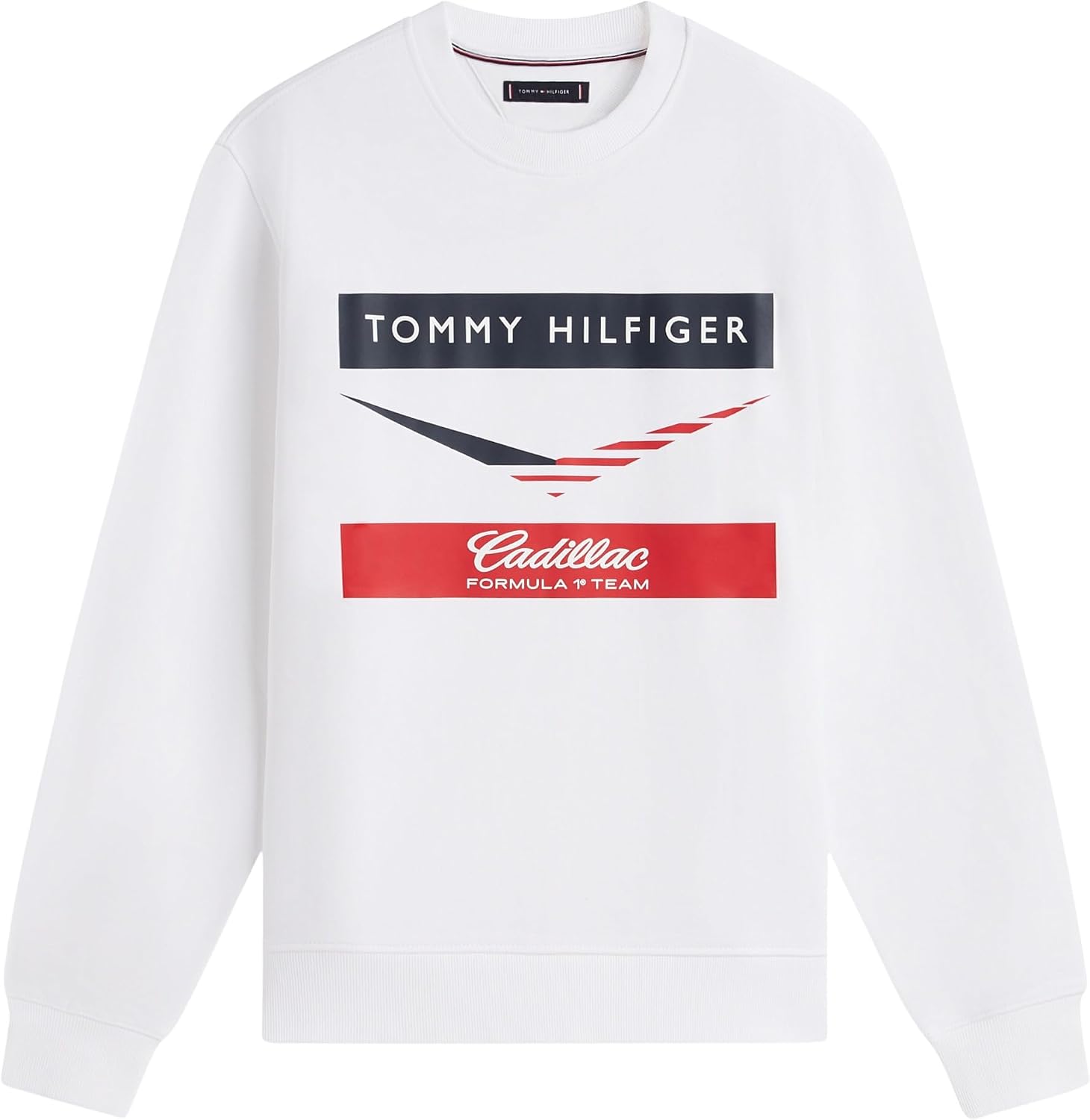 Detalle de Tommy Hilfiger Unisexe Sweatshirt TH X Cadillac F1 Chevron – coton