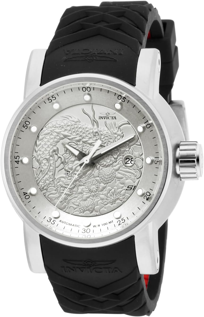 Detalle de Invicta S1 Rally Montre Homme - Mouvement Automatique, Acier Inoxydable, 48 mm