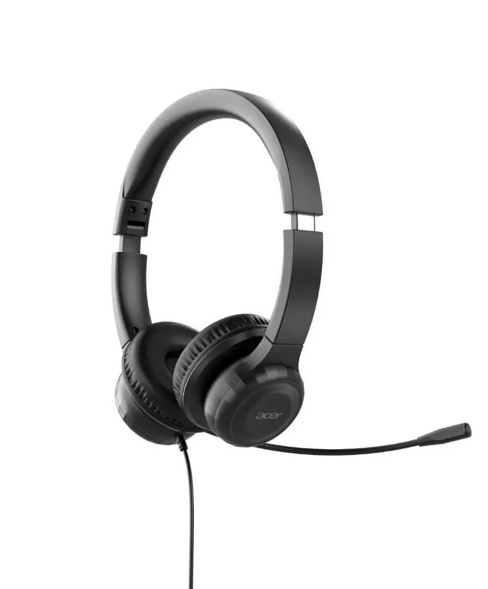 Detalle de Casque supra-auriculaire Acer Office : son dynamique 30 mm et micro flexible