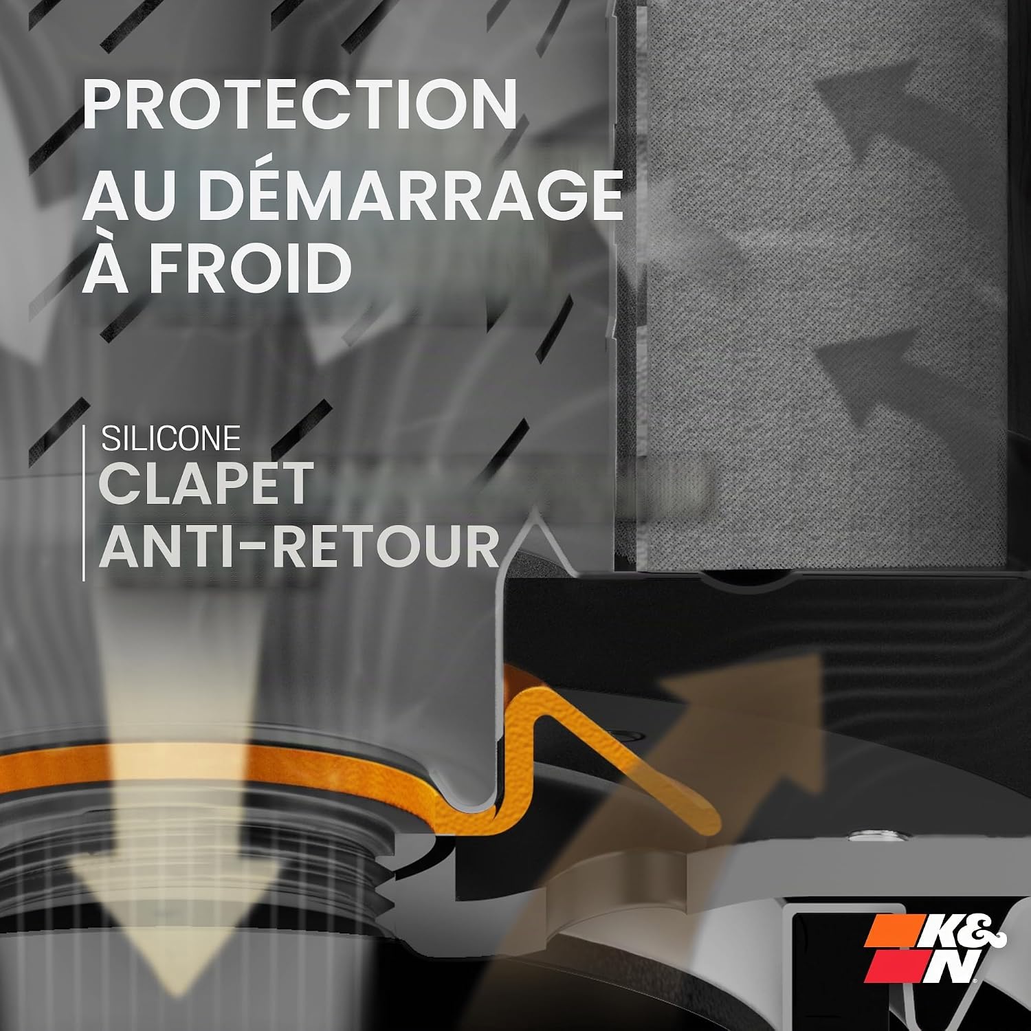 Detalle de K&N Powersports Filtre à Huile KN-170 Bloc 75x94mm, compatible Harley Davidson