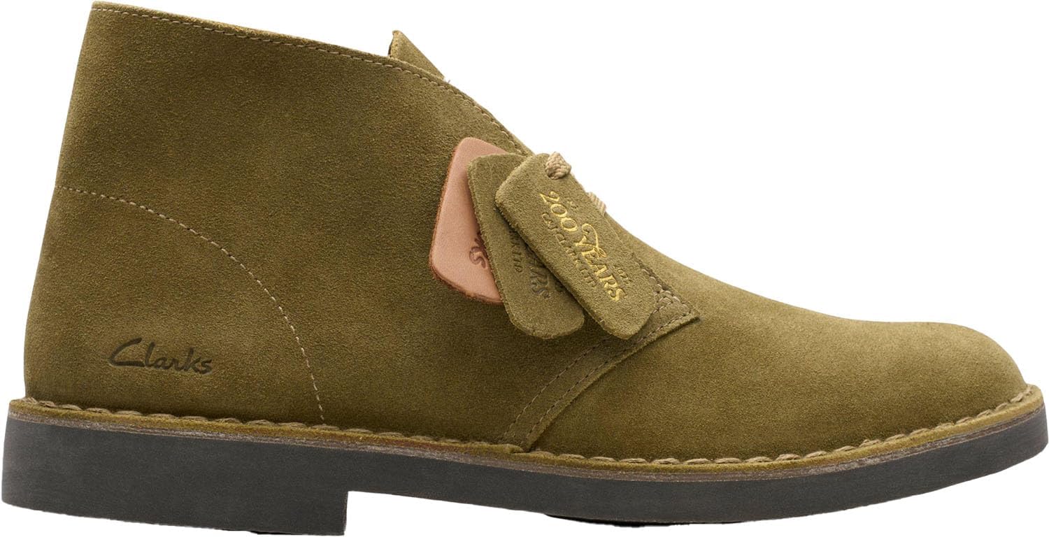 Detalle de Clarks Desert Boot Evo pour homme – daim sand et confort durable