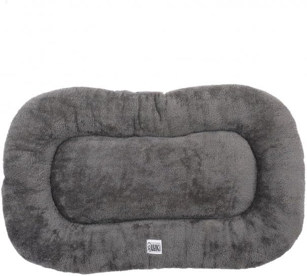 Detalle de Mon ami Luki Coussin Ovale Lines Anti-Derapant Gris pour Chien – M