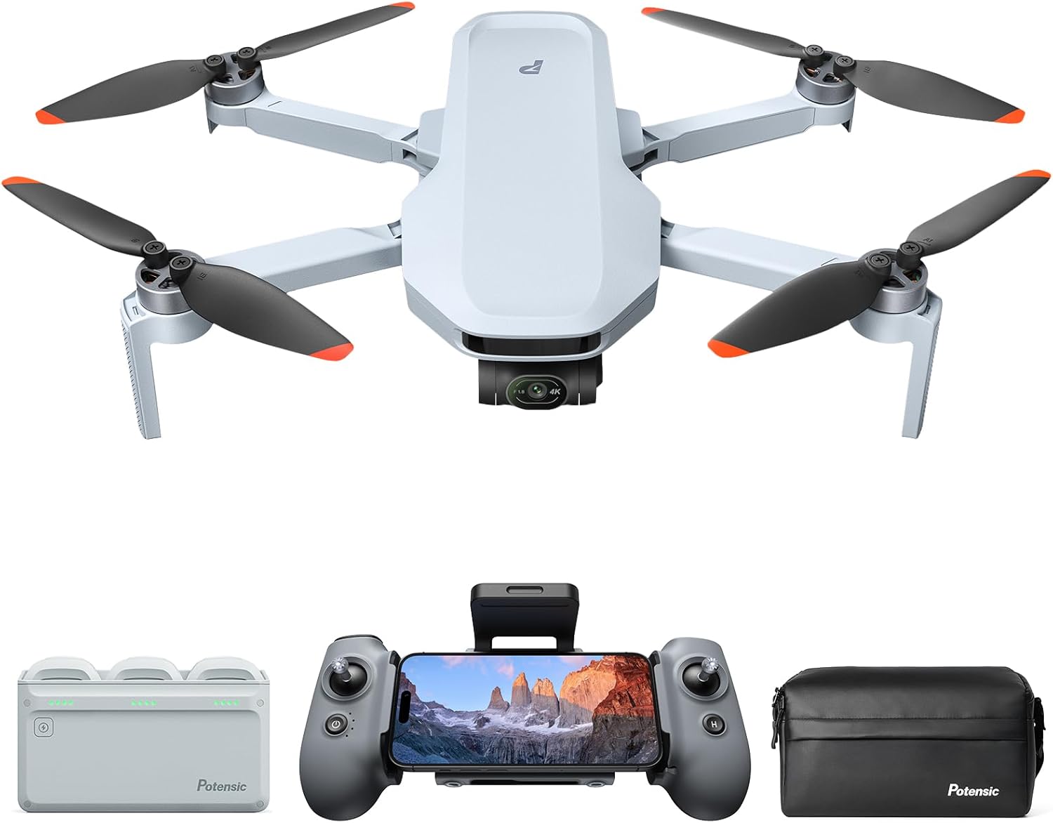 Detalle de Potensic ATOM 2 Drone avec Caméra – Photo 8K, Vidéo 4K HDR et Suivi IA, Moins de 249 g