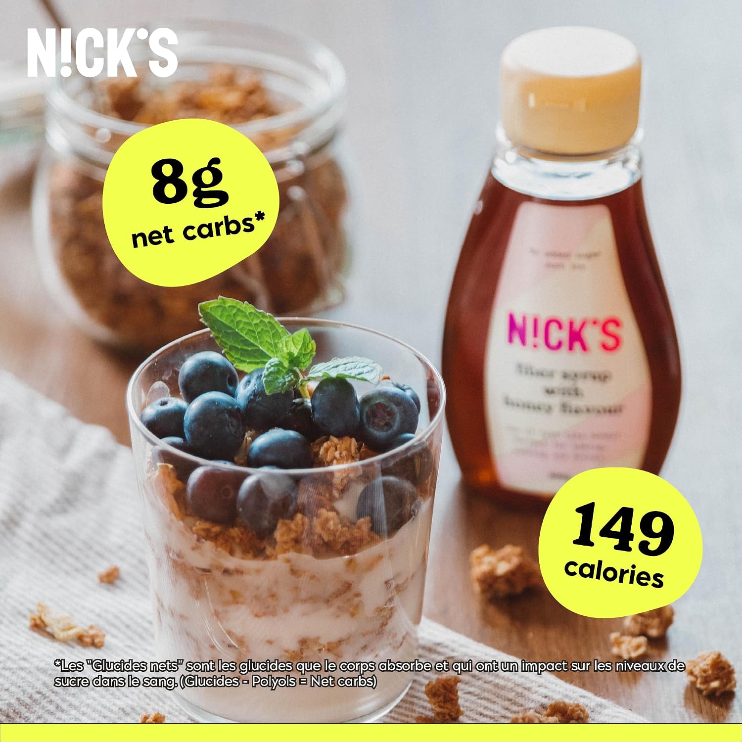 Detalle de N!CK'S Fiber Syrup sirop de fibres 300 g đŻ