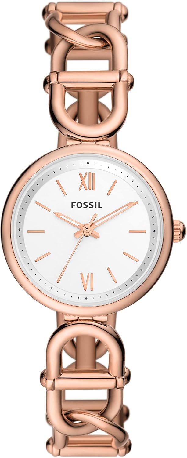 Thumbnail 6 de Fossil Montre Carlie pour femme en or rose, bracelet acier inox et mouvement à quartz