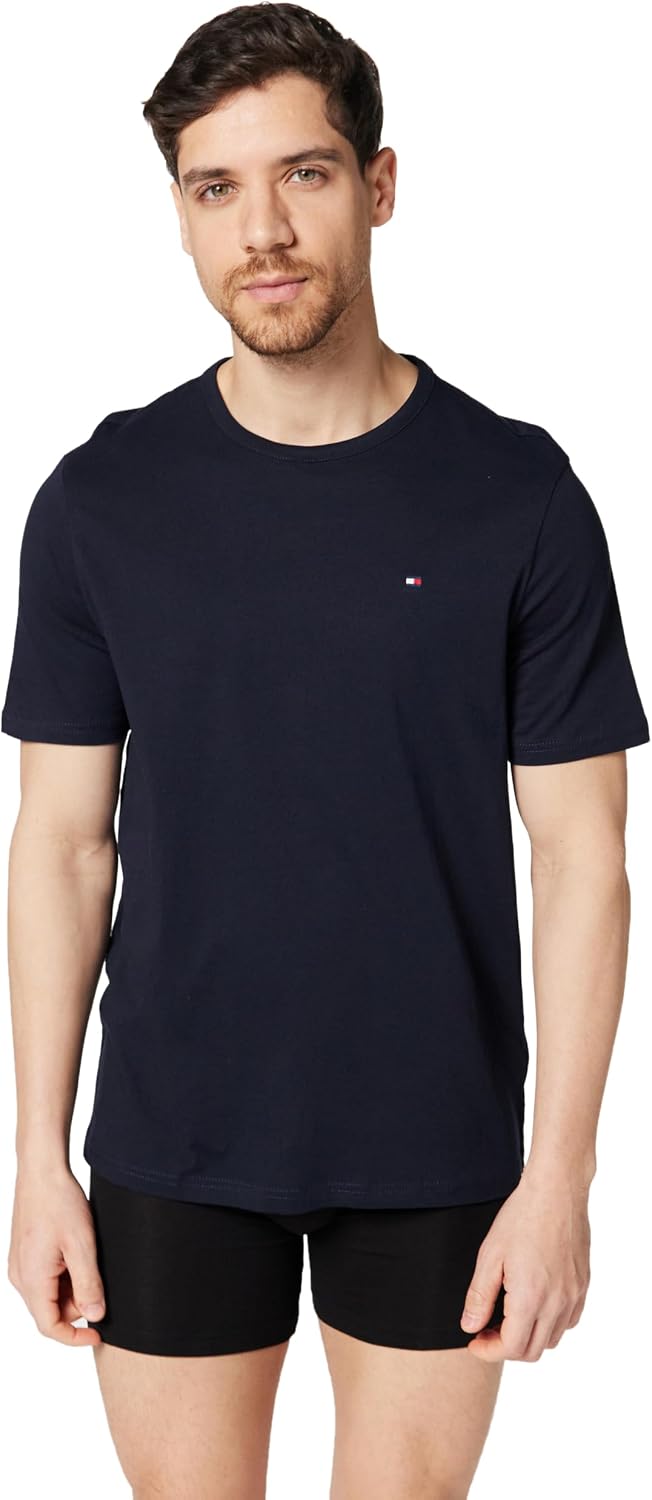 Detalle de Tommy Hilfiger 3p SS Tee Um0um03870 T‑Shirt S/S Homme (Lot de 1)