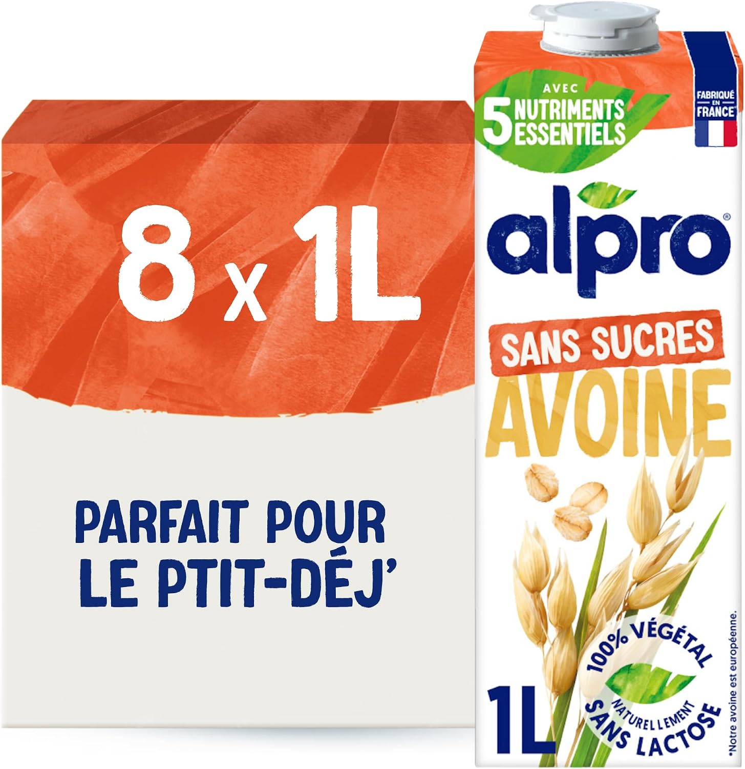Detalle de Alpro Boisson d'avoine Sans Sucres 1L đ„