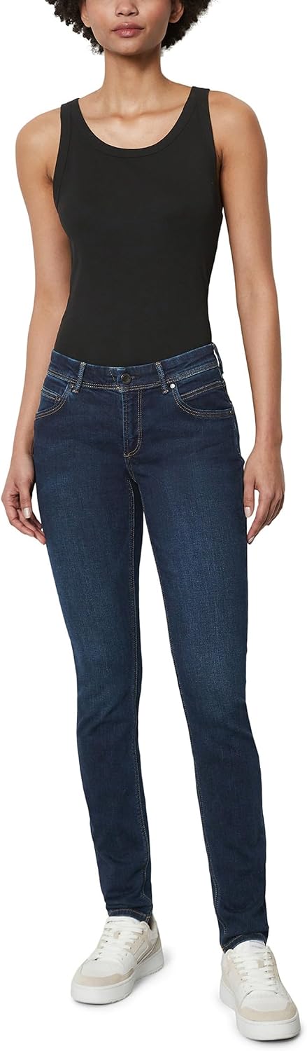 Detalle de Jean femme Marc O'Polo Denim Slim Fit – élasthanne, confort et style intemporel