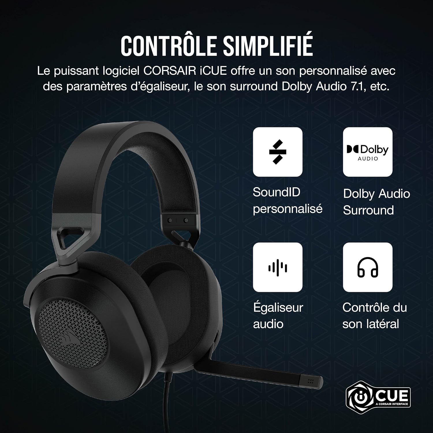 Thumbnail 6 de Corsair HS65 Surround Casque de Jeu Filaire