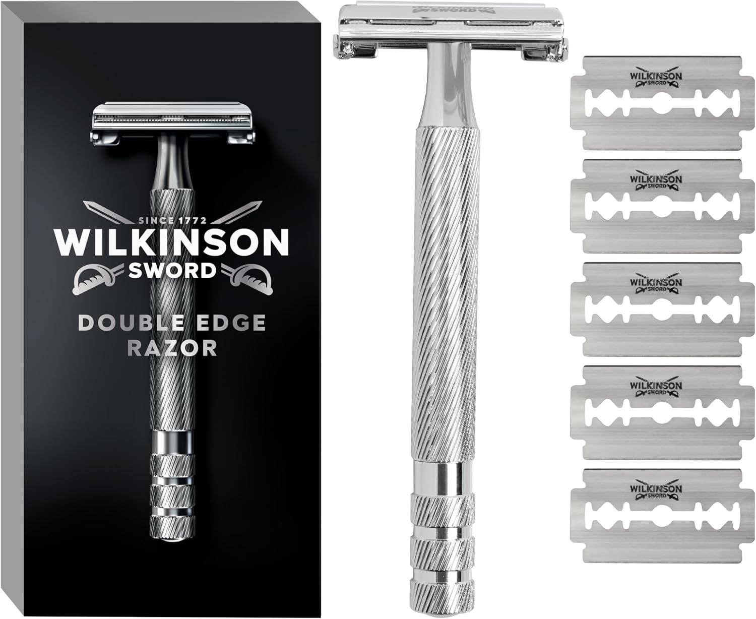 Detalle de Wilkinson Sword The Edger Barber's Style rasoir de sûreté +5 lames🪒