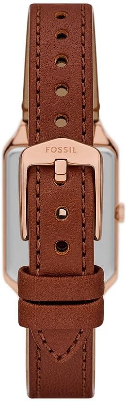 Detalle de Montre Fossil Raquel pour femmes à quartz, bracelet cuir ou acier inoxydable