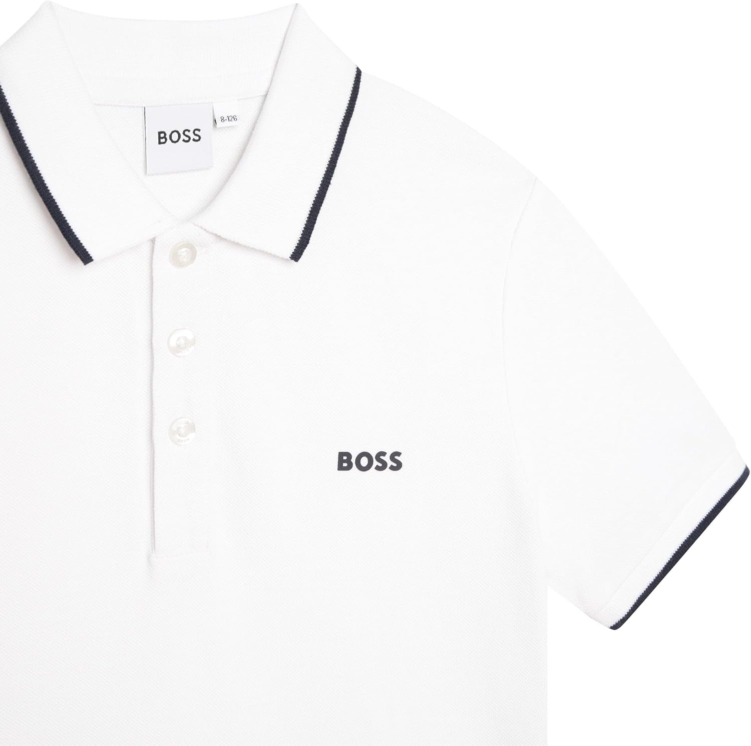 Detalle de Polo BOSS Manches Courtes 100% Coton