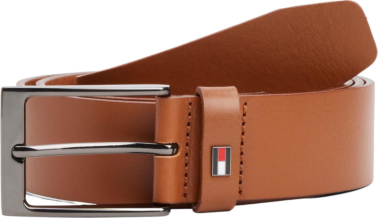 Detalle de Tommy Hilfiger Ceinture homme Layton en cuir 3,5 cm