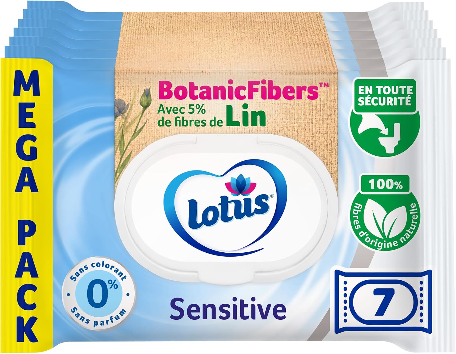 Detalle de Lotus Papier Toilette Humide Sensitive 294 feuilles 🧻