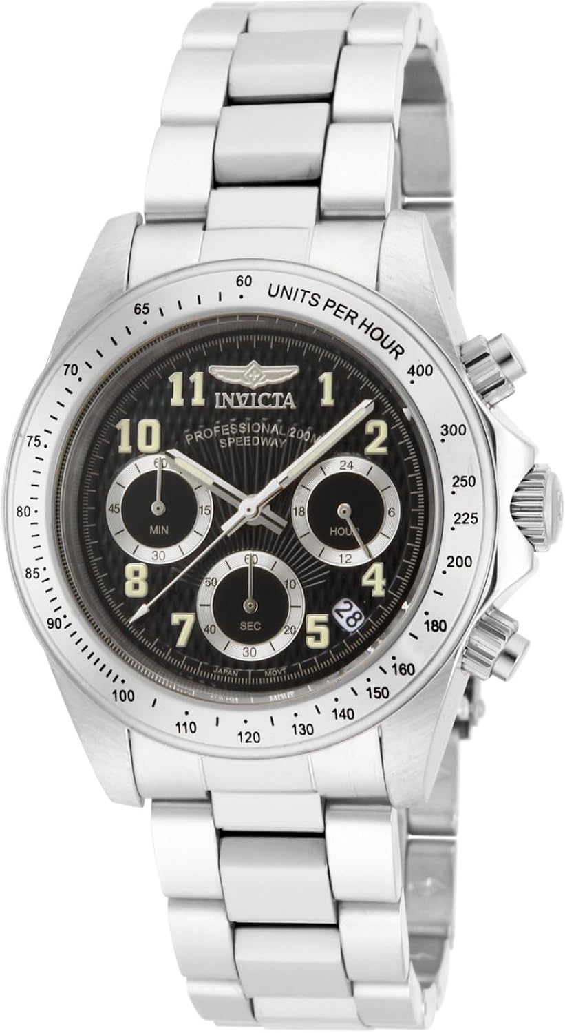 Detalle de Invicta Speedway Montre Homme 39 mm - Mouvement Quartz, Acier Inoxydable