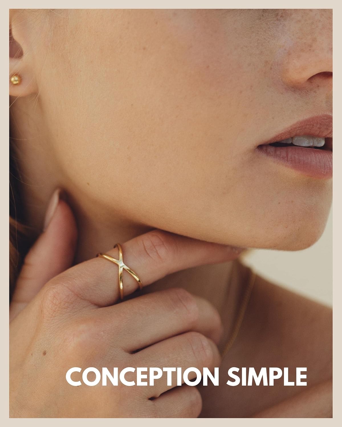 Thumbnail 5 de GD GOOD.designs Bague rĂ©glable X acier inoxydable đȘ