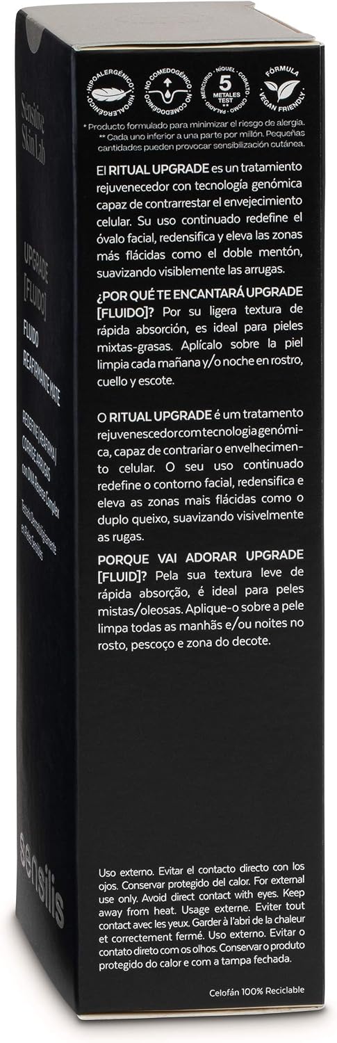 Detalle de Sensilis Mise à niveau – liquide facial mat et réaffirmant peau sensible (50 ml)