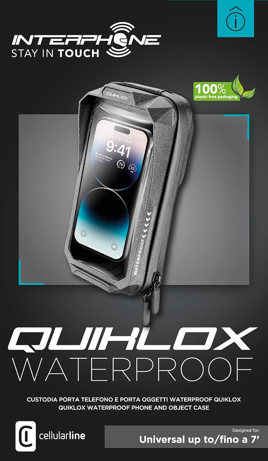 Detalle de Interphone Quiklox Support Universel étanche pour Smartphone