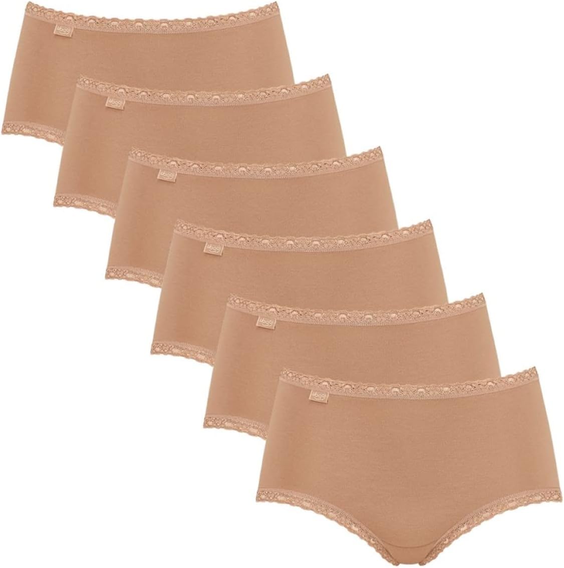 Detalle de Sloggi 24/7 Cotton Lace Midi C3p Bikini Femme – Lot de 3