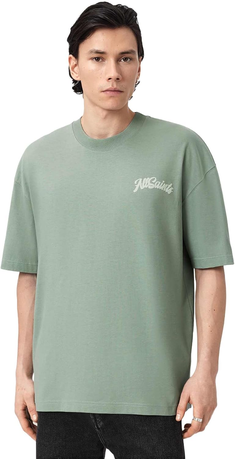 Detalle de AllSaints Odyssey SS Crew T-Shirt Homme