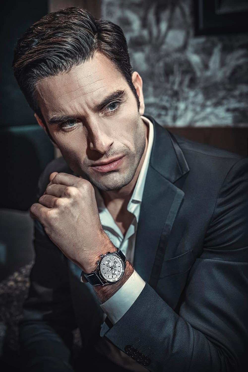Thumbnail 6 de Orphelia Montre Homme 24h Dual Time Quartz Cuir – acier et cuir, 49 mm