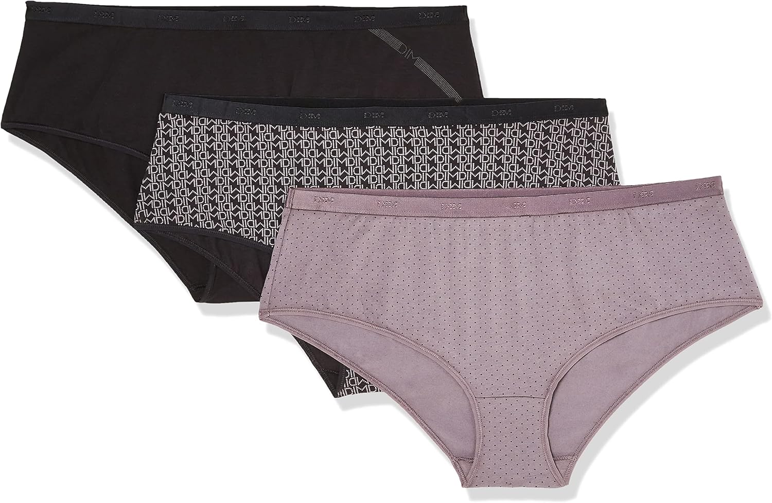 Detalle de DIM Boxer Femme Les Pockets Coton Couleurs & Motifs x3 – lot confortable et tendance