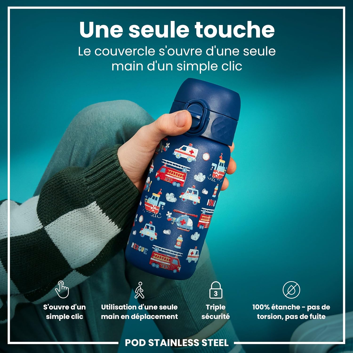 Detalle de ion8 Gourde Enfant 400ml đ„€