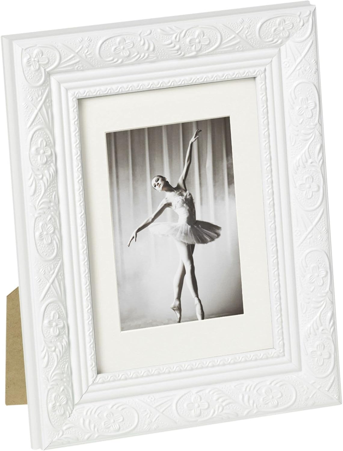 Detalle de Walther Design Cadre photo Barock CR050D anthracite 40 x 50 cm avec passe-partout