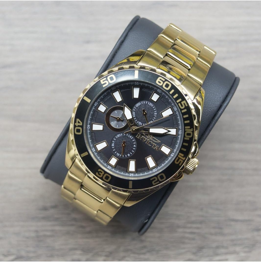 Detalle de Invicta Pro Diver Montre Homme 46 mm — Mouvement Quartz en Acier Inoxydable