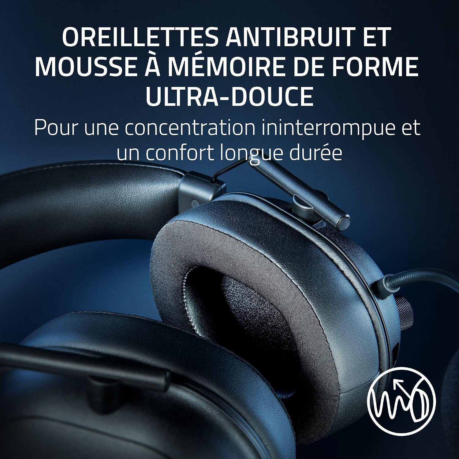 Detalle de Razer BlackShark V2 HyperSpeed sans fil PC (HyperClear, TriForce 50 mm, Bluetooth) – Noir