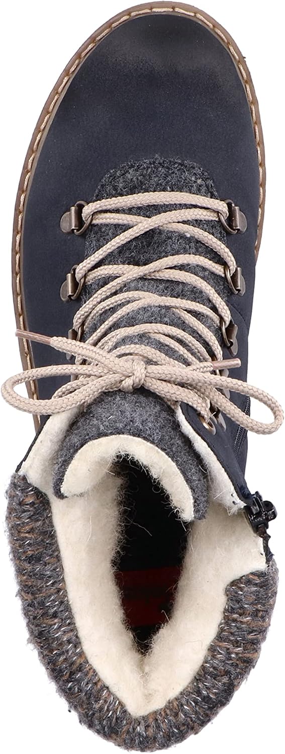 Detalle de Rieker Y9131 botte tendance femme : confort antistress et chaleur au quotidien