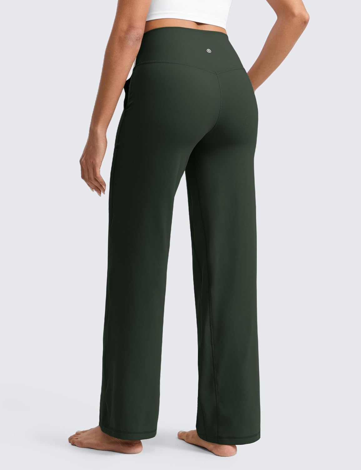 Detalle 2 de CRZ YOGA Pantalon Bootcut Femme Taille Haute 79 cm ⚙