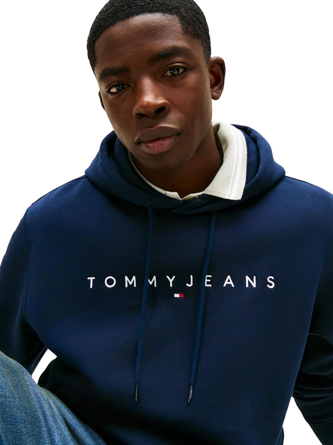 Detalle de Tommy Jeans Sweat à Capuche Homme Linear Logo avec capuche