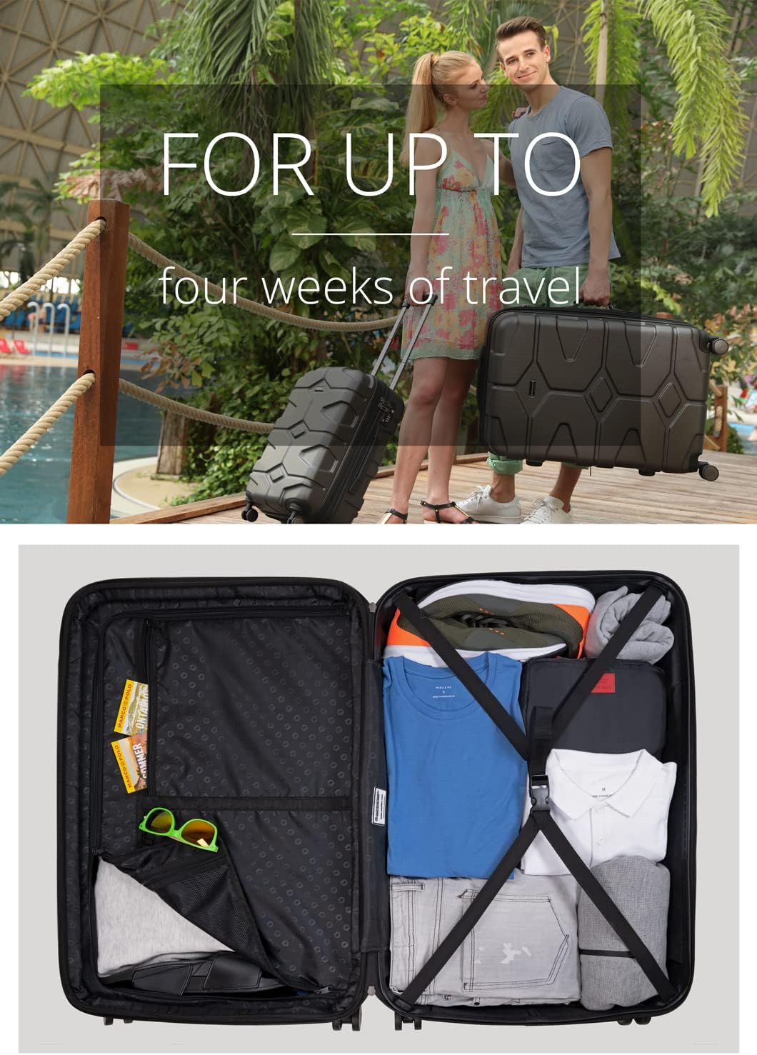 Detalle de HAUPTSTADTKOFFER X-Kölln Valise rigide grande – 76 cm, 120 L, TSA, Graphite