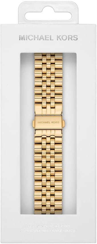 Detalle 2 de Bracelet Michael Kors en acier inoxydable pour hommes, compatible Apple Watch 42/44/45/46/49 mm